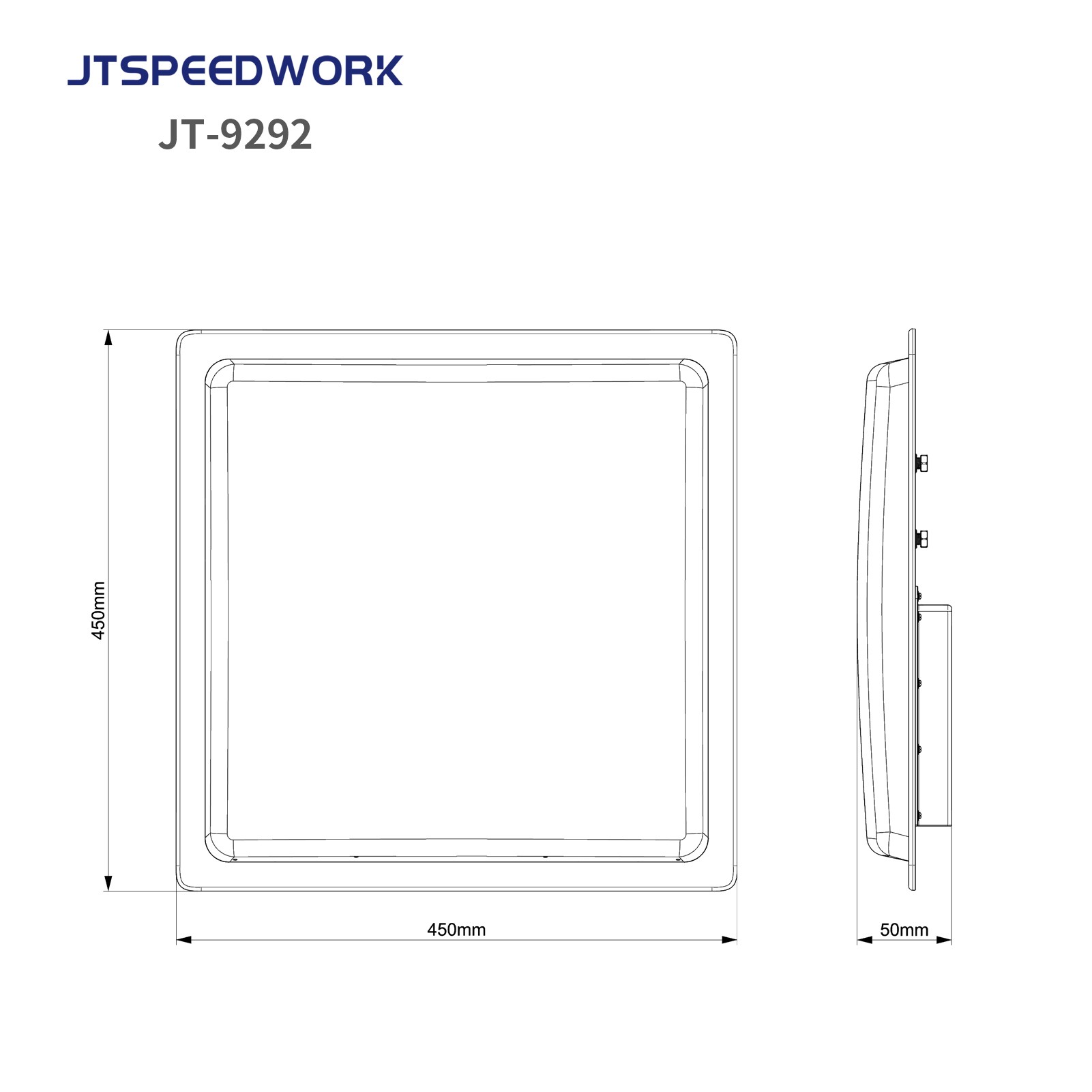 JT-9292 0-30m nagy hatótávolságú UHF RFID integrált olvasó többcímkével, 860-960MHz-es olvasási frekvenciával