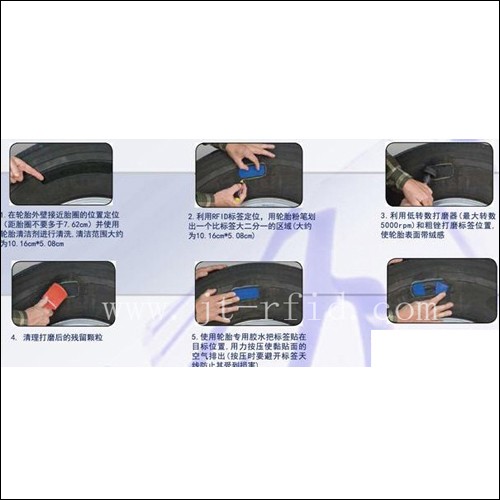 RFID UHF gumiabroncs-foltcímke