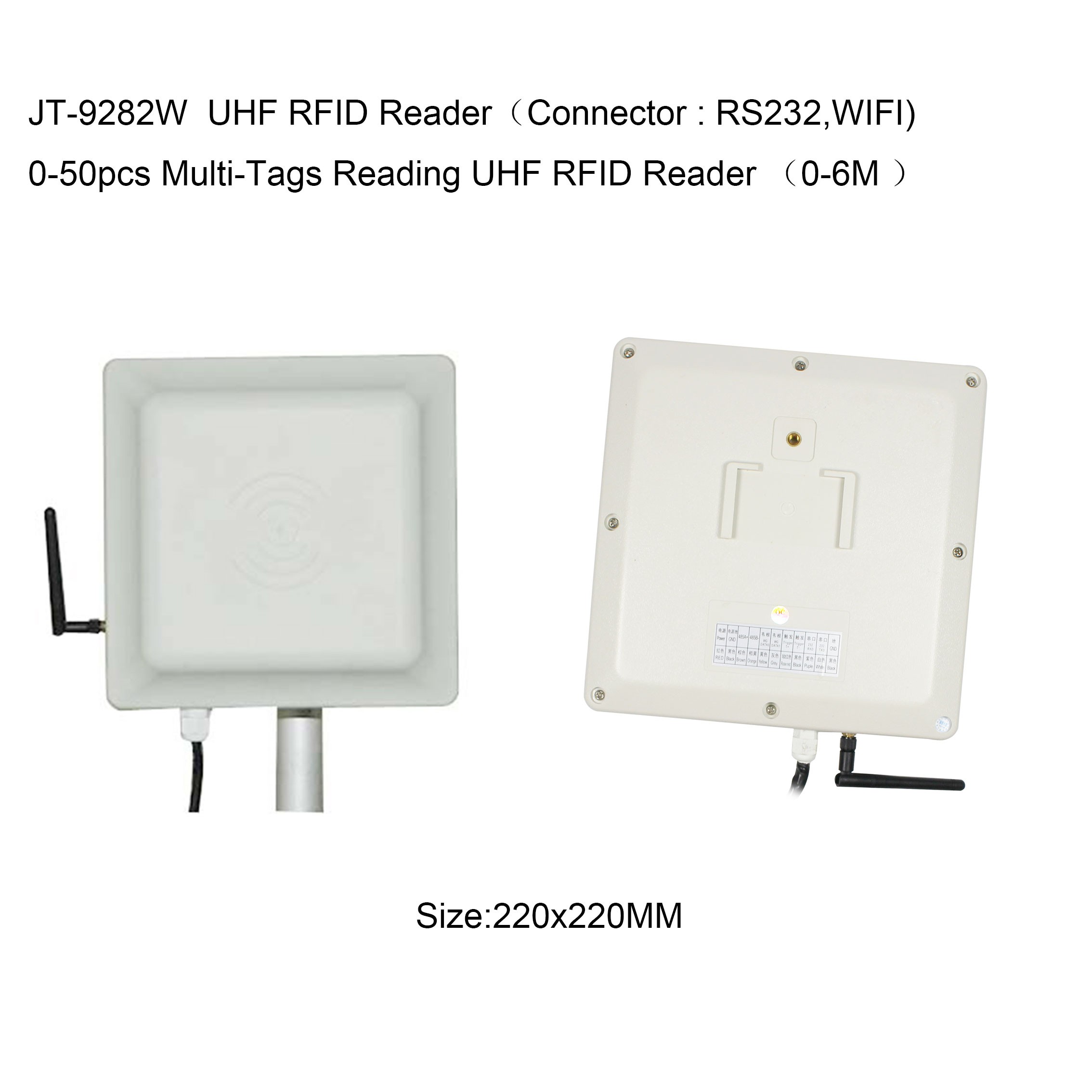 902-928Mhz R2000 Impinj WIFI középtartományú UHF RFID olvasó 0-6M