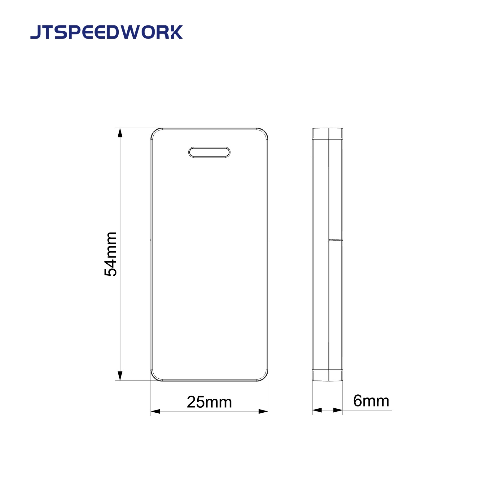 JT-T2490 2,4 GHz-es RFID aktív címke készletgazdálkodáshoz cserélhető akkumulátorral