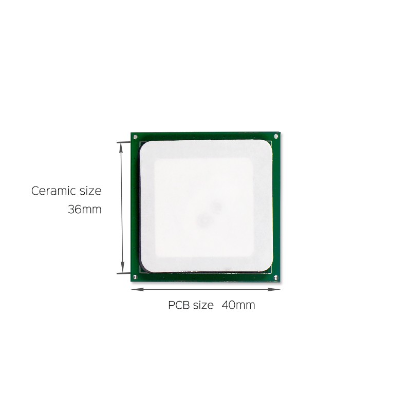 JT-T0036 3dBi UHF RFID kerámia antenna 36*36mm 865-868/902-928MHz RHCP PDA-hoz