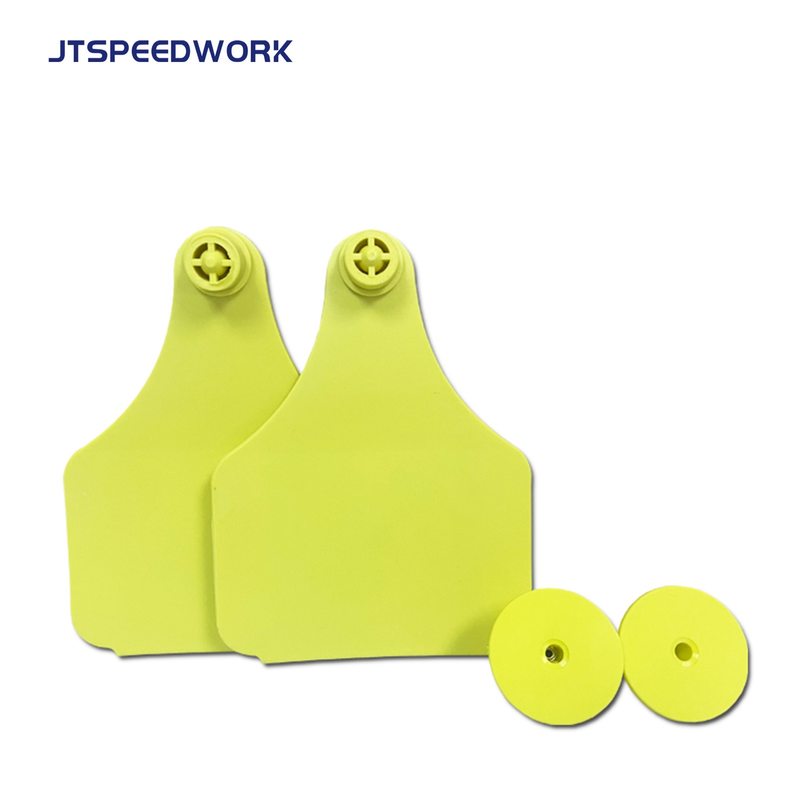 JT-E10080 100 * 75 mm-es UHF RFID állati szarvasmarha füljelző állattenyésztéshez