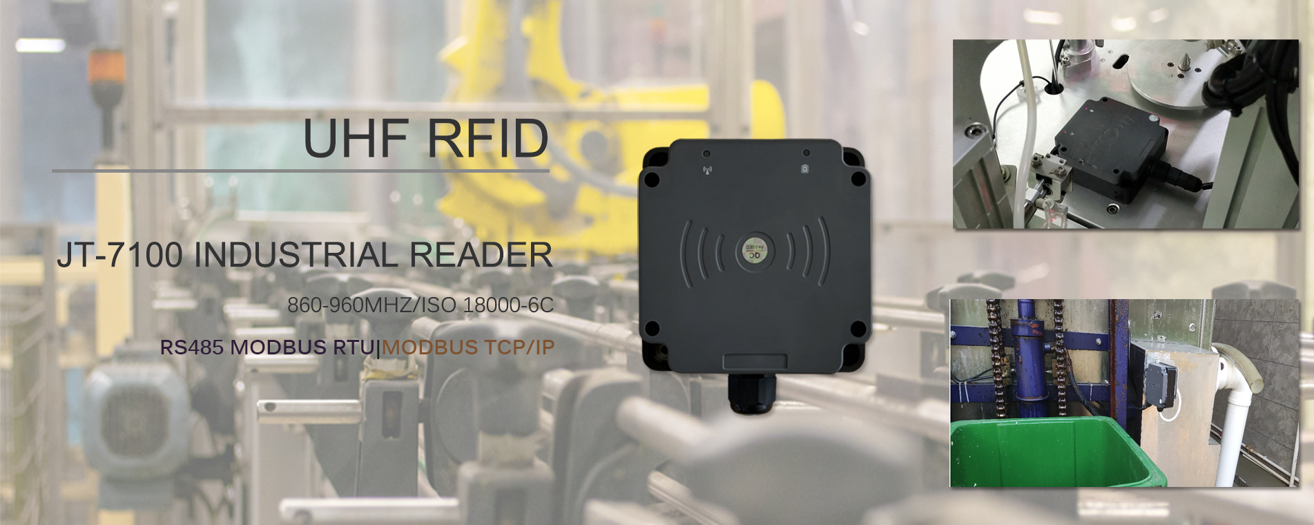 UHF RFID ipari minőségű RFID olvasó